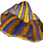 Physics-inspired upsampling for cloth simulation in games