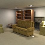 Interactive furniture layout using interior design guidelines