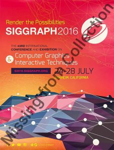 2016 SIGGRAPH Conference Poster