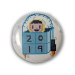 Chapters Button Blue Rocket