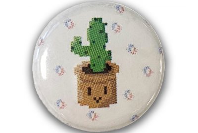 2019 SIGGRAPH Chapters Button Cactus Plant