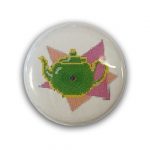 Chapters Button Green Teapot