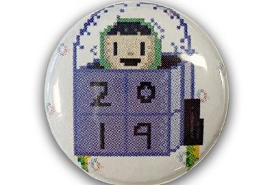 2019 SIGGRAPH Chapters Button Purple Rocket