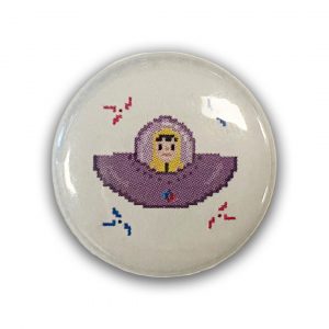 ©Chapters Button Purple Spaceship