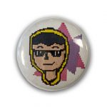 Chapters Button Shay with Pink Background