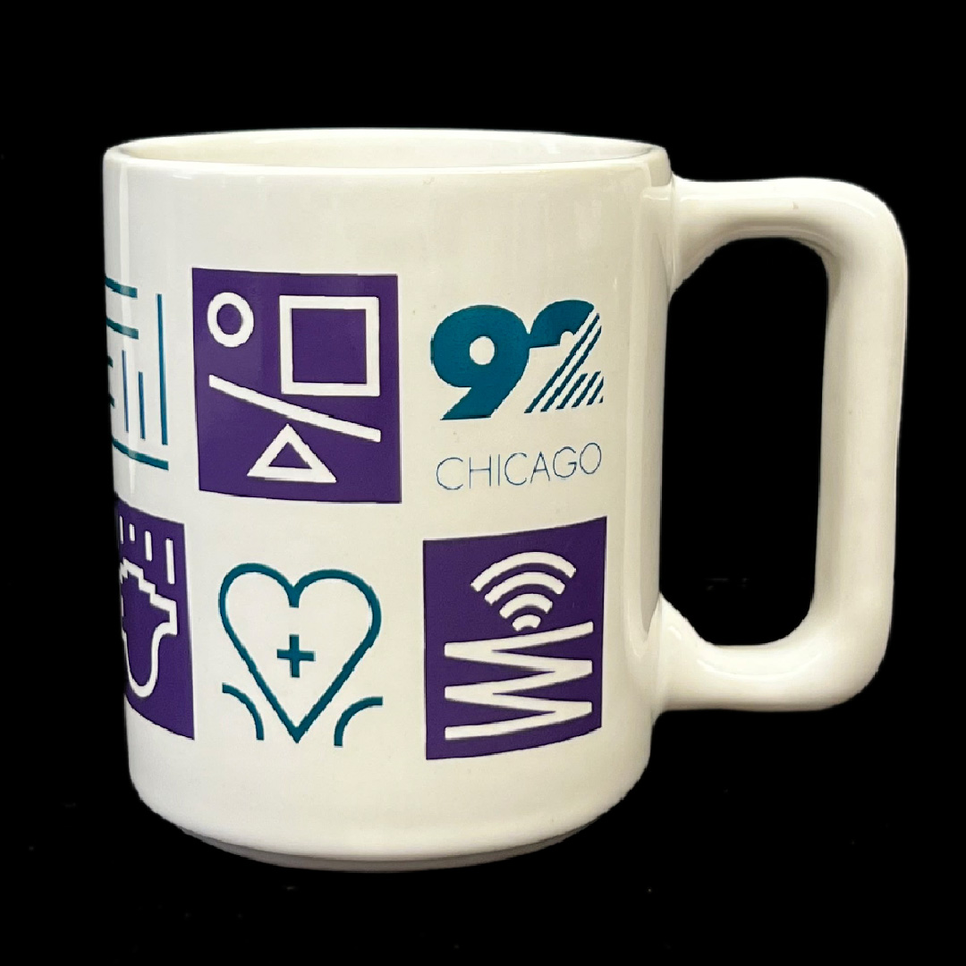 1992 Coffee Mug Back White