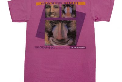 1992 SIGGRAPH Pink T-shirt Chicago Maxed Out Front