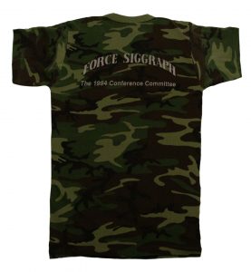 ©1994 SIGGRAPH Green Camo Pattern T-shirt Conference Committee
