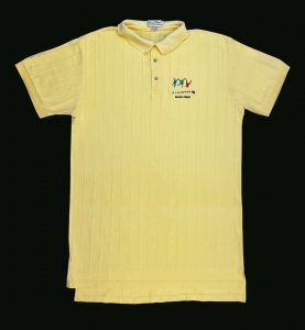 ©SIGGRAPH Yellow Show Crew Polo Shirt Front