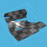 Non-distorted texture mapping for sheared triangulated meshes