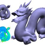 Non-iterative, feature-preserving mesh smoothing