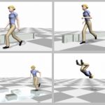Synthesizing physically realistic human motion in low-dimensional, behavior-specific spaces