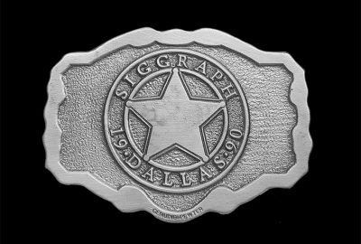 1990 SIGGRAPH-Belt Buckle-Front