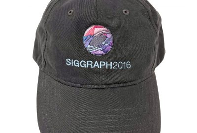2016-SIGGRAPH-Gray-Baseball Cap-Front