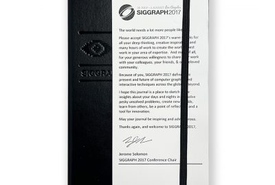 2017 SIGGRAPH-Black Notebook-FrontA
