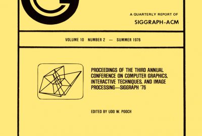 SIGGRAPH 1976 Proceedings Front