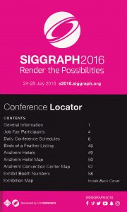 ©SIGGRAPH 2016 Conference Locator