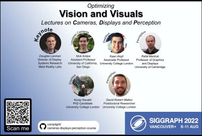 2022 Courses: Kavakli_Optimizing vision and visuals: lectures on cameras, displays and perception