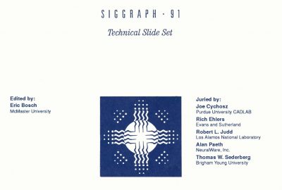 SIGGRAPH 1991 Technical Slides Cover