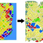 Vectorization of gridded urban land use data