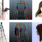 Hair motion capturing from multiple view videos