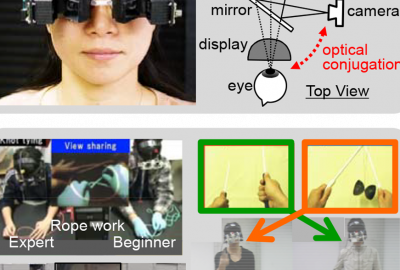 2012 Posters Hashimoto A Video See Through Face Mounted Display for View Sharing 01