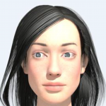 Analysis and synthesis of realistic eye movement in face-to-face communication