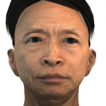 De-aging high-resolution 3D facial models by example-driven mesh deformation