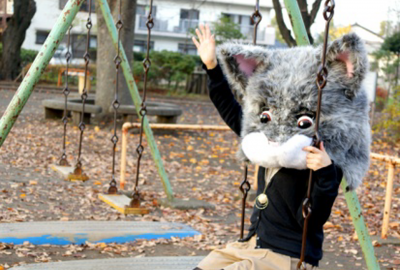 2012 Posters Shoji mimicat Face input interface supporting animatronics costume performer`s facial expression 01