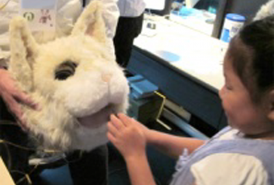 2012 Posters Shoji mimicat Face input interface supporting animatronics costume performer`s facial expression 03