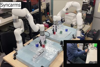 2023 E-Tech: Kawamura_SyncArms: Gaze-driven Target Object-oriented Manipulation for Parallel Operation of Robot Arms in Distributed Physical Environments