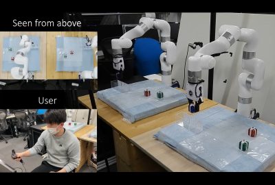 2023 E-Tech: Kawamura_SyncArms: Gaze-driven Target Object-oriented Manipulation for Parallel Operation of Robot Arms in Distributed Physical Environments
