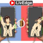 LivEdge: Haptic Live Stream Interaction on a Smartphone by Electro-tactile Sensation Through the Edges