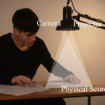 onNote: a musical interface using markerless physical scores