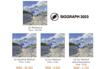2023 Poster: Motegi_Efficient Rendering of Glossy Surfaces by Interpolating Prefiltered Environment Maps Depending on Primary Normals