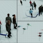 GREIL-Crowds: Crowd Simulation with Deep Reinforcement Learning and Examples