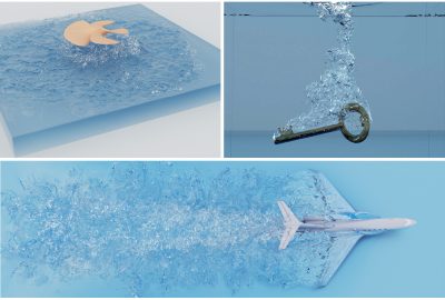 2023 Technical Papers: Li_Fluid-Solid Coupling in Kinetic Two-Phase Flow Simulation