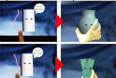 2012 Posters: Ban_Magic Pot: Interactive Metamorphosis of the Perceived Shape