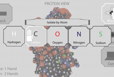 2012 Posters: Moncrief_A Motion Sensor Interactive Interface for Viewing and Manipulating Protein Structural Data in 3D
