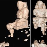 Reconstructing a colossus of Ramesses II from laser scan data
