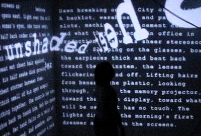 2003 Talks: Carroll_Screen: Bodily Interaction with Text in Immersive VR