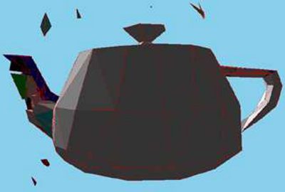 2006 Poster: Oda Fast Dynamic Fracture of Brittle Objects in 3D