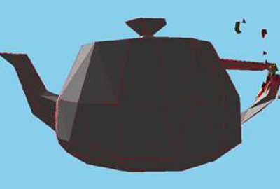 2006 Poster: Oda Fast Dynamic Fracture of Brittle Objects in 3D