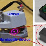 A stereo vision based virtual reality game by using a vibrotactile device and two position sensors