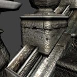 Generating displacement from normal map for use in 3D games