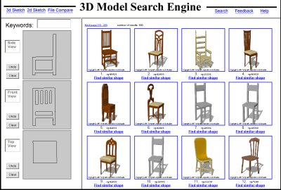 2002 Talks: Min_A 2D Sketch Interface for a 3D Model Search Engine