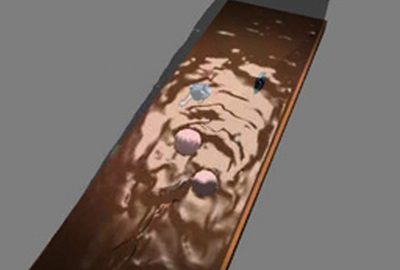 2002 Talks: Takahashi_The simulation of fluid-rigid body interaction