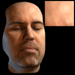 Fast rendering of realistic faces with wavelength dependent normal maps