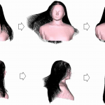 Hair motion reconstruction using motion capture system