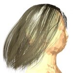 Hair animation and styling based on 3D range scanning data